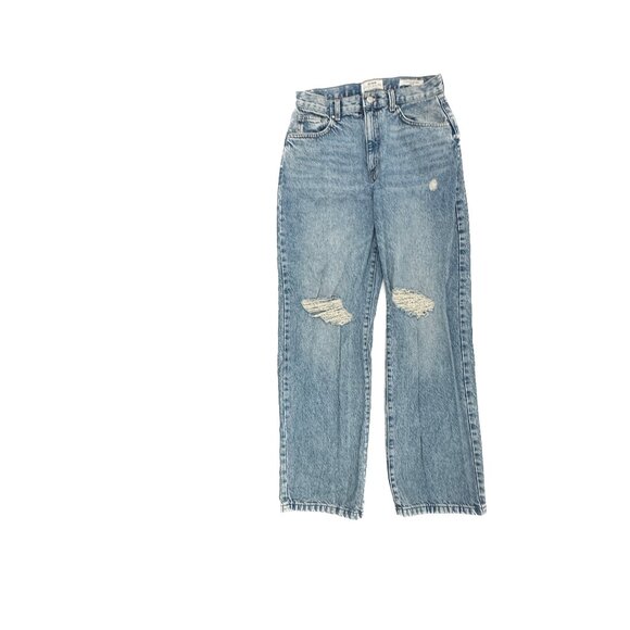 Cotton On Denim - Cotton On Loose Straight Distressed Women's size 8 Medium Blue Denim Jeans